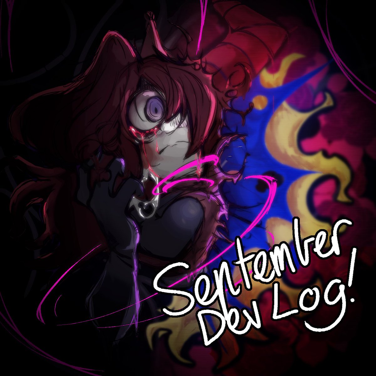 VS HOLY QUINTET SEPTEMBER DEV LOG !!!! whaaat

this dev log is gonna be a LOT more important than the last few due to a lot of progress being made !!
(also a lot teasers below haha, and a cool dev log  image i did :D)

🧵- Thread below !    
#fridaynightfunkin #fnfmods