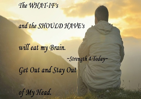 Strengthfor2day's tweet photo. The WHAT-IF's And The SHOULD HAVE's
Will Eat My Brain.
Get Out And Stay Out of My Head.
#WhatIf #ShouldHave #DisturbMe #Stress #WorryMe #GetOut #Negativity #RecoveryPosse #Strengthfor2day https://t.co/ez1XcZbaXO