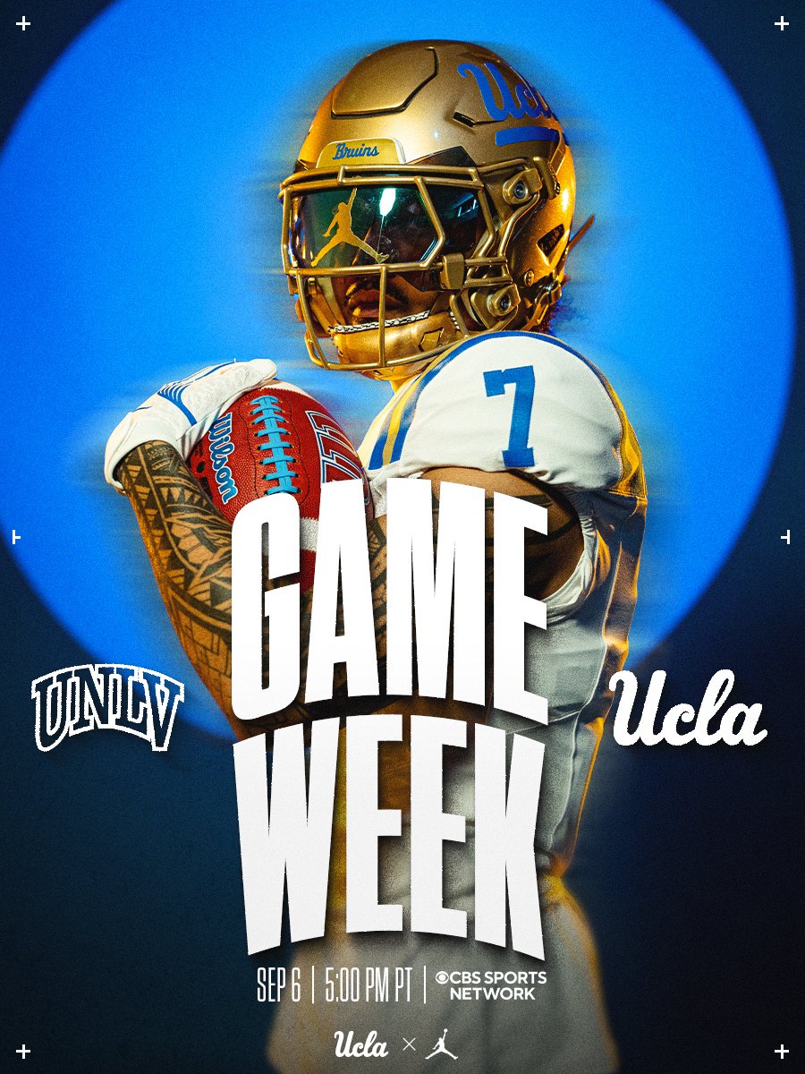 Game Week in Las Vegas 🏈

🆚: UNLV
🏟️: Allegiant Stadium
⏰: 5 p.m. (PT)
📺: CBS Sports Network
📻: AM 790

#GoBruins