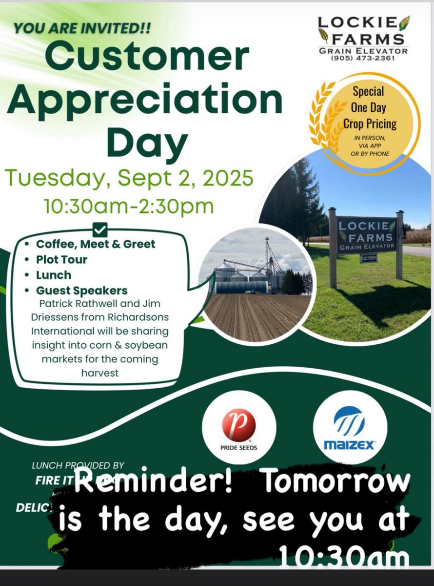 Tomorrow is the day!  See you at 10:30am.