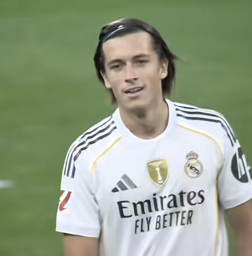 The smile on Álvaro Carreras' face after making that goal-line clearance. 🥶