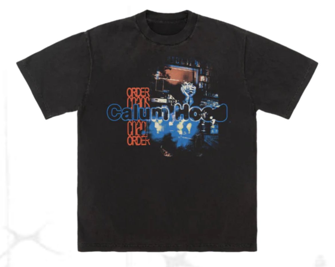 Surprise! New Calum merch is available - wanna win this shirt in your size? rt this &amp; tell us your favourite song from oco in the comments 😇 

this is worldwide, closes 25th september!!