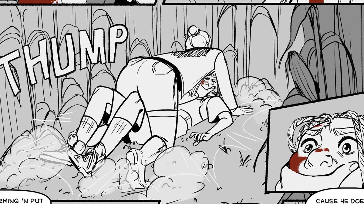 when you're being hunted for sport but keep getting distracted by your crush on bestie 

#yuri #gl #indiecomic #inkdrawing