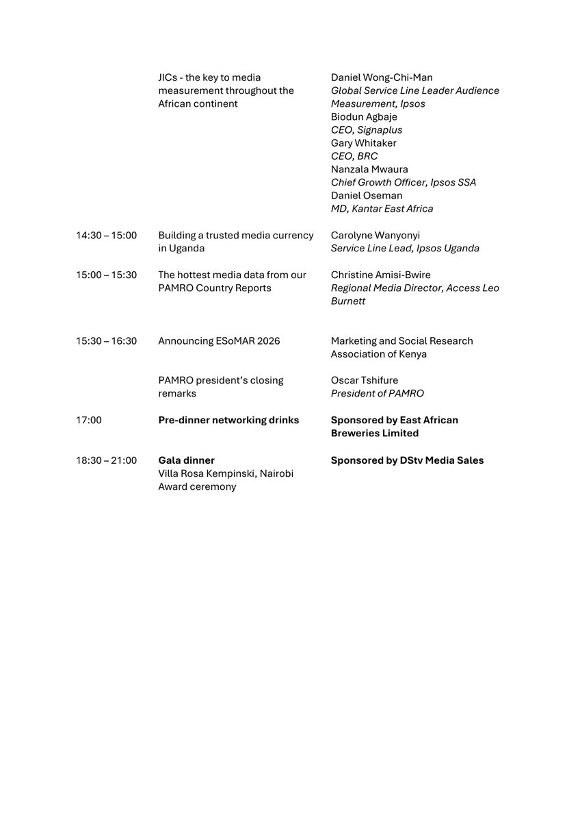 📌Our programme is finalised  📌

Find out more below 👇