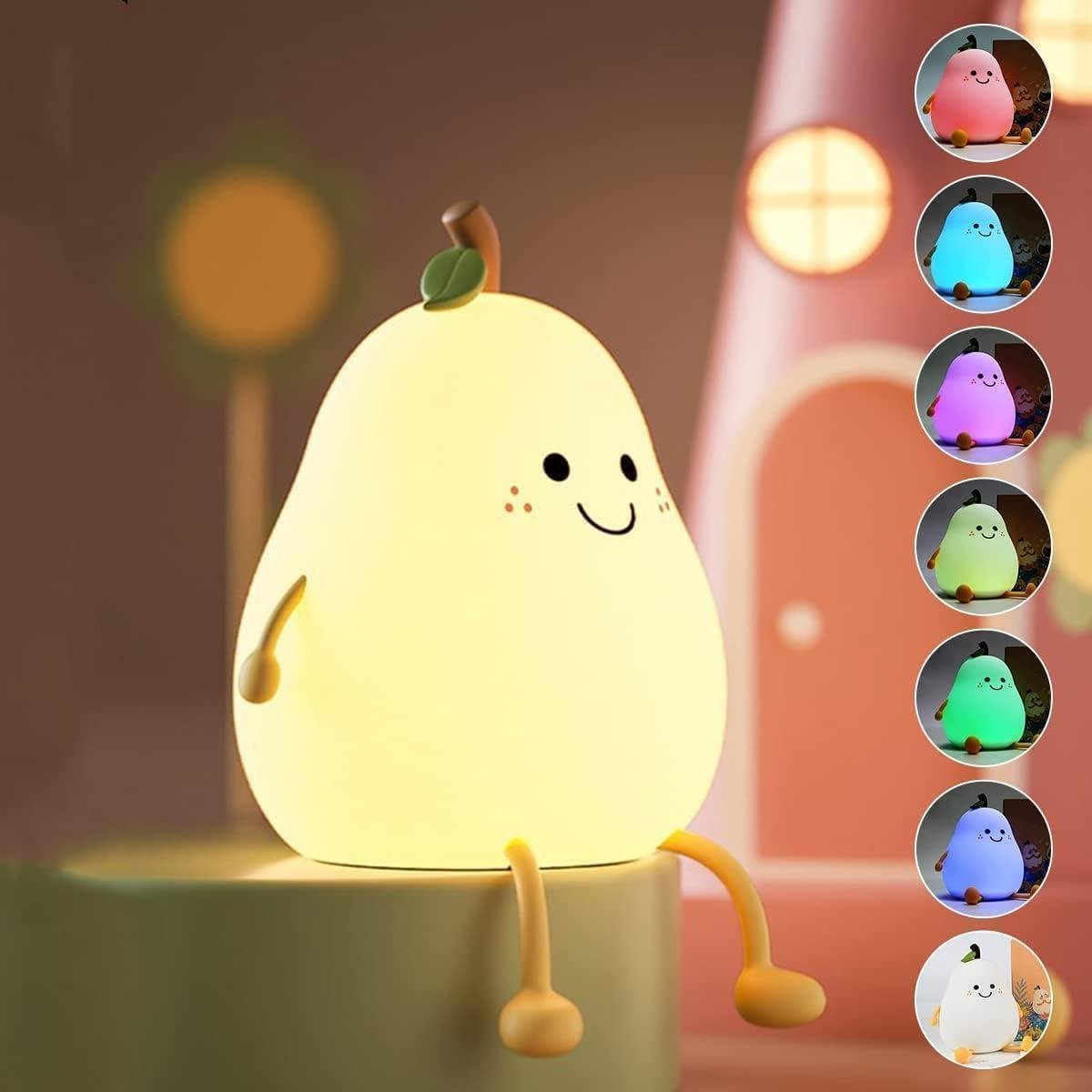TechyBoostDeals's tweet image. Rechargeable Silicone Pear Night Lamp, Touch Control Color-Changing LED Light ₹398

Buy link : amzn.to/4mKRi75

#Amazon #NightLamp #Home