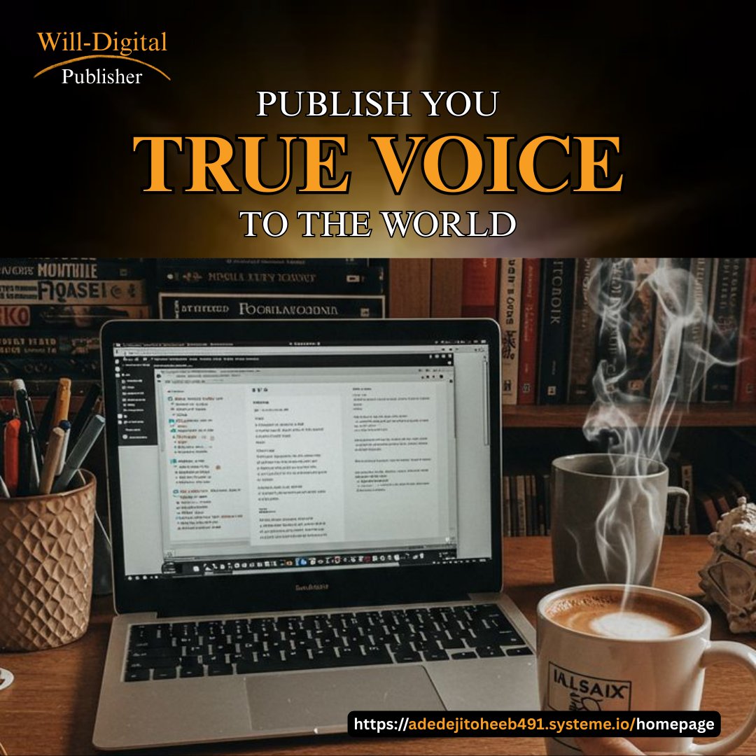 Your words can inspire the world. 🌍✨ Publish with confidence and let your true voice be heard. 🚀 Start your journey today 
👉 adedejitoheeb491.systeme.io/homepage 

#BookPublishing #SelfPublishing #AuthorLife