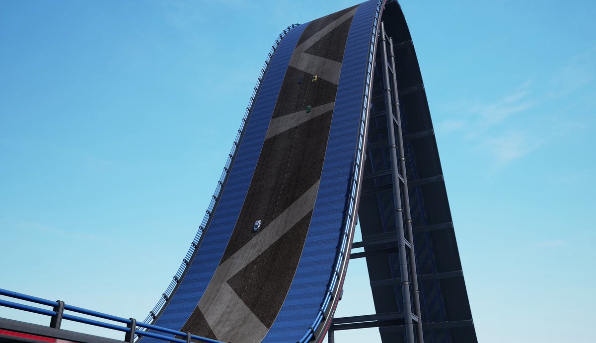 WD: Ethan had a real head scratcher last week. Should we let players create crazy routes to drive with friends or only create what the AI can also drive?

We decided to allow them to go crazy but throw up a warning (which they can ignore) that the race is unsuitable for AI.