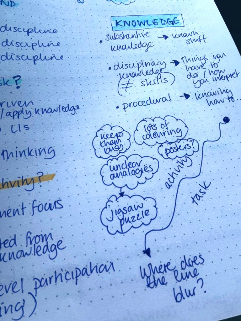 OhLottie's tweet image. We hosted teachers from six schools today for CPD sessions on task design with @MRMICT. It generated a lot of discussion, sparked many lightbulb moments and was so practical and realistic. I made so many notes! Brilliant – thank you, Karl. 
😊🌟