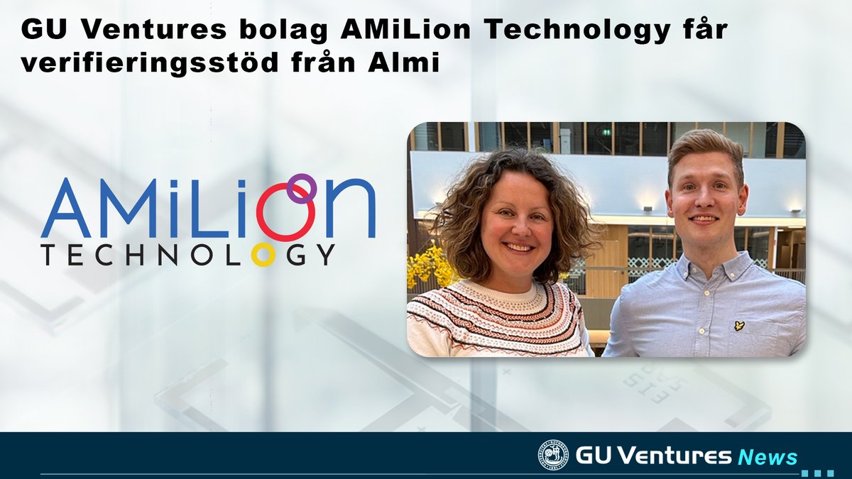 AMiLion Technology har beviljats verifieringsstöd från Almi !!

👏 Vi ser fram emot att följa deras fortsatta resa och den nytta detta kan skapa för patienter världen över! Grattis teamet!

#LifeScience #Innovation #Nanoteknologi #Diagnostik #Hälsa #GUVentures