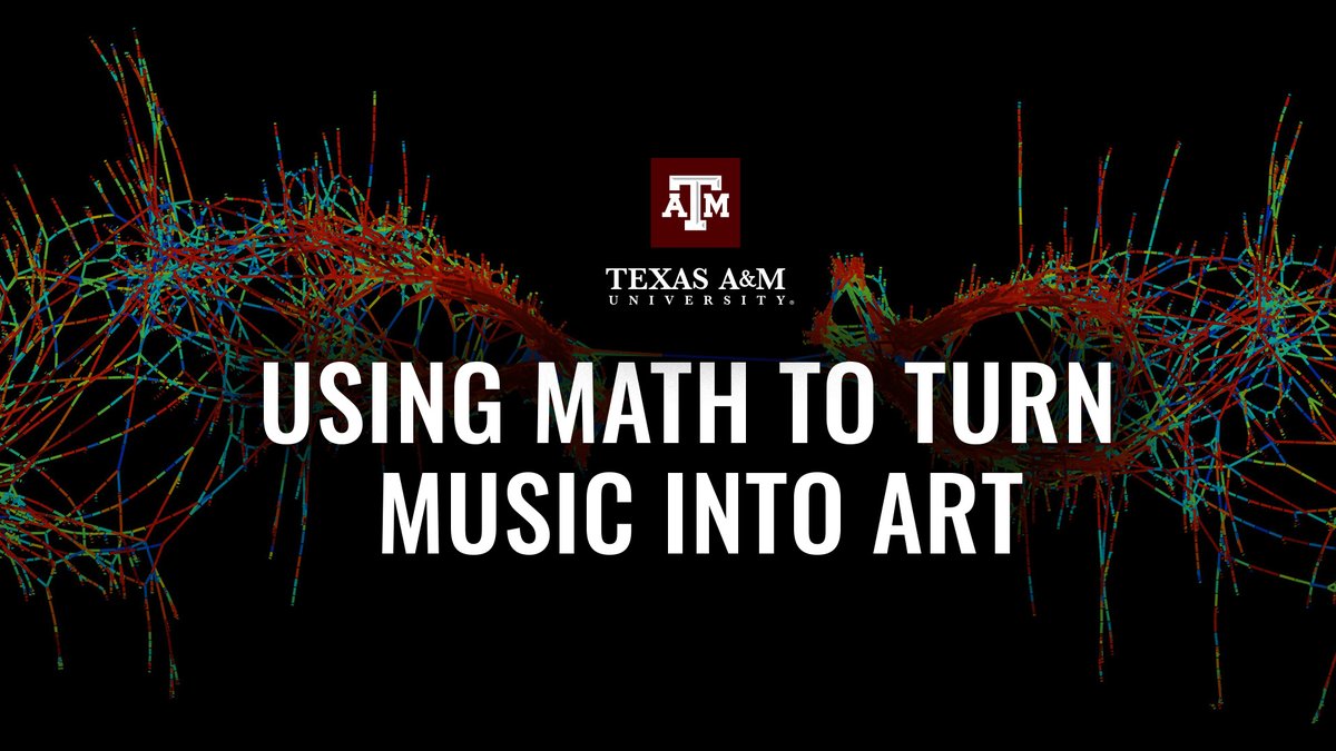 TAMU's tweet image. Anything is possible, including turning music into striking works of art through the power of mathematics. Thanks to innovative research at Texas A&amp;amp;M University. Dr. Timothy A. Davis, a professor in the @TAMUEngineering, brings together creativity and computation by transforming…
