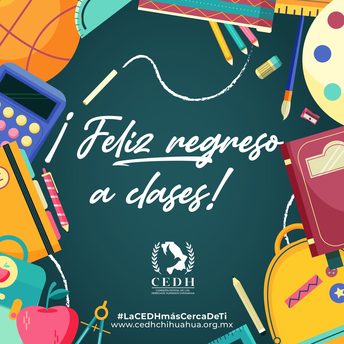 La #CEDHChihuahua les desea un feliz y provechoso ciclo escolar 2025-2026.
Recordemos que el respeto, la tolerancia, la inclusión y la solidaridad son esenciales para un ambiente escolar sano y seguro.
#LaCEDHMásCercaDeTi #DerechoALaEducación #NoAlAcosoEscolar #noalbullying