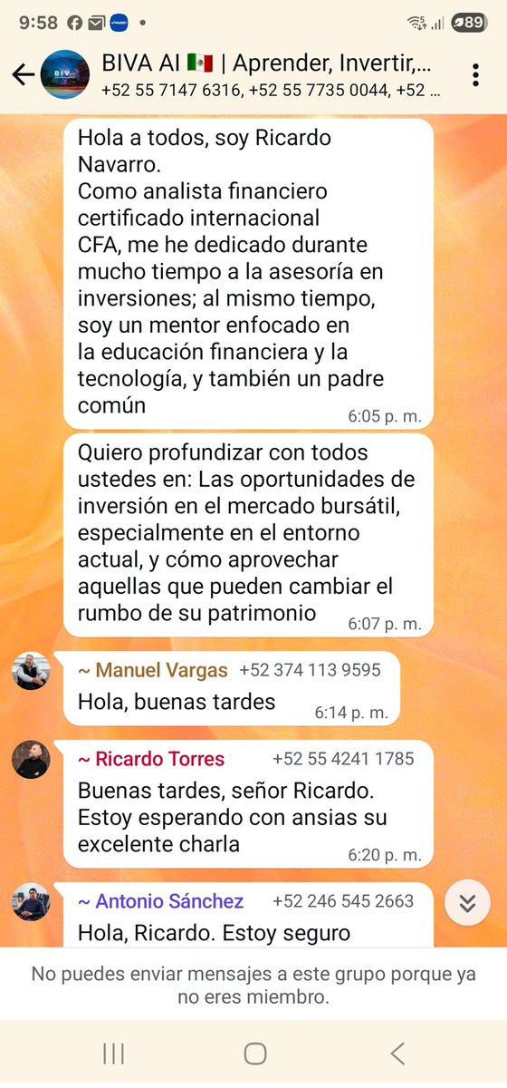 ALTOIMPACTO1's tweet image. Usuarios denuncian  fraude financiero a nombre de 
Bolsa Institucional de Valores (BIVA).                      

 Utilizando el nombre de Bolsa Institucional de Valores (BIVA) bajo el delito suplantación de identidad de dicha firma, el sr Ricardo Navarro opera un FRAUDE