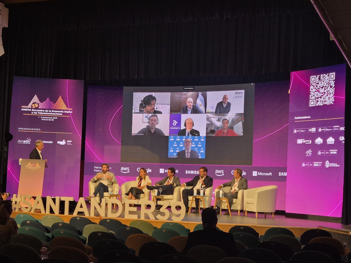 Un año más tengo el placer de  representar a <a href="/GlobalNET_info/">GlobalNET Solutions</a> en el " Encuentro de la Economía Digital y las Telecomunicaciones" de <a href="/AMETIC_es/">AMETIC</a> #Santander39 

Interesantísima sesión de tarde  conociendo de primera mano la situación de la "Transformación Digital" en #Iberoamérica