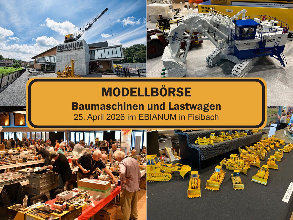 MiniMoversNL (@minimoversnl) on Twitter photo <a href="/MiniMoversNL/">MiniMoversNL</a> <a href="/DiecastMasters/">Diecast Masters</a> <a href="/eberhard/">Ryan Eberhard</a>
<a href="/lasterundbagger/">Laster & Bagger</a> #ebianum #news #event #borse #saturday #25th #april #2026 #theplacetobe #museum #caterpillar #scalemodels #custom #huginscale minimovers.nl/en/news/ebianu… <a href="/MiniMoversNL/">MiniMoversNL</a> <a href="/DiecastMasters/">Diecast Masters</a> <a href="/eberhard/">Ryan Eberhard</a>
<a href="/lasterundbagger/">Laster & Bagger</a> #ebianum #news #event #borse #saturday #25th #april #2026 #theplacetobe #museum #caterpillar #scalemodels #custom #huginscale minimovers.nl/en/news/ebianu…