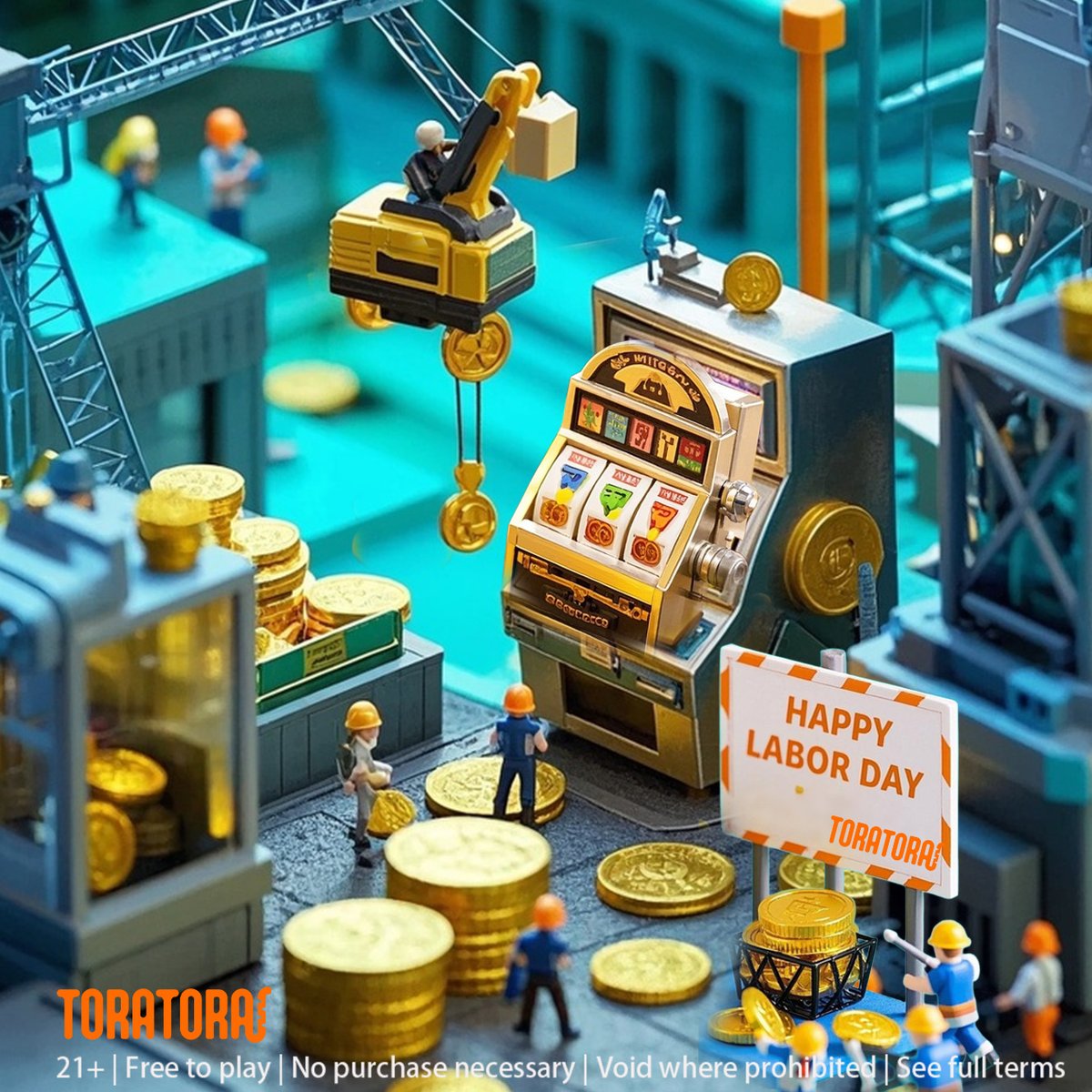 toratoracasino's tweet image. 🇺🇸 Happy Labour Day! 🎉
Today we celebrate hard work, big wins &amp;amp; endless fun! 💪✨

💎 To thank our amazing fans, here’s a treat:
✅ Drop a comment below → Get 1 Free SC

Let’s kick back, relax &amp;amp; enjoy this holiday together.
#LabourDay #BigWin #SlotFun #FreeSC