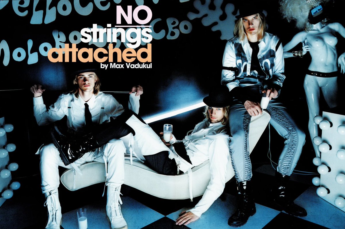 ellaseghol's tweet photo. Boyd Holbrook 
NO strings attached - clockwork orange reference https://t.co/11H7JPsmyy