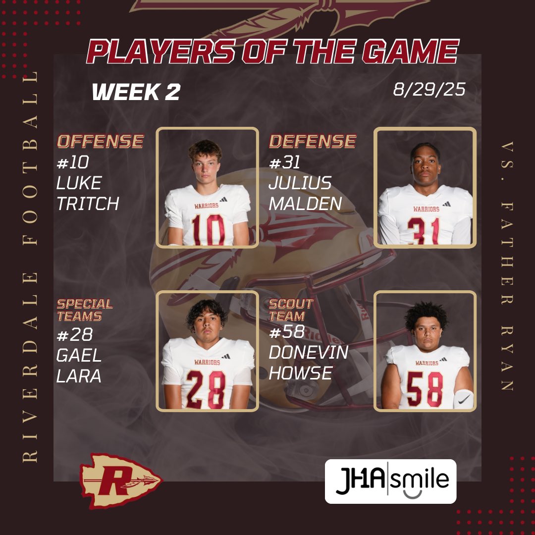 Riverdale Football (@rhs_warriorsfb) on Twitter photo 