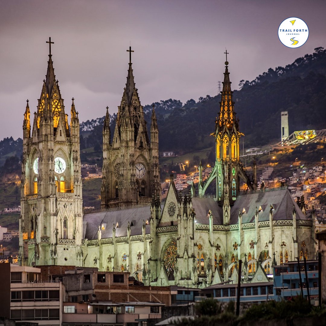 trailforth's tweet image. ⛪️ The Basílica del Voto Nacional in #Quito is a majestic Neo-Gothic temple featuring gargoyles inspired by Ecuadorian wildlife, stunning stained-glass windows, and towers that offer unparalleled panoramic views of the historic center and its surroundings.

#Ecuador 🇪🇨
