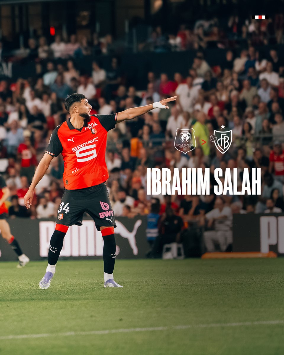 staderennais's tweet photo. Ibrahim Salah rejoint la Suisse et le @FCBasel1893, champion en titre de la Super League helvète. 

Le Marocain aura porté à 49 reprises la tunique Rouge et Noir.

Bonne route 𝙄𝙗𝙧𝙖' 🫡 https://t.co/YDQl6hedWB