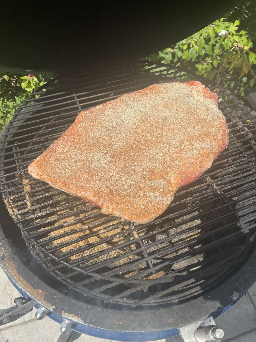 Got the brisket going!!