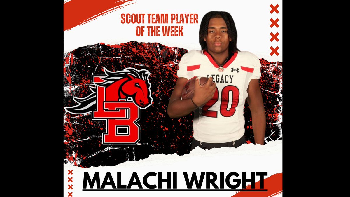 SCOUT TEAM PLAYER OF THE WEEK!!!

MALACHI WRIGHT - RB

#Lside

<a href="/MISDathletics/">MISD Athletics Dept.</a>