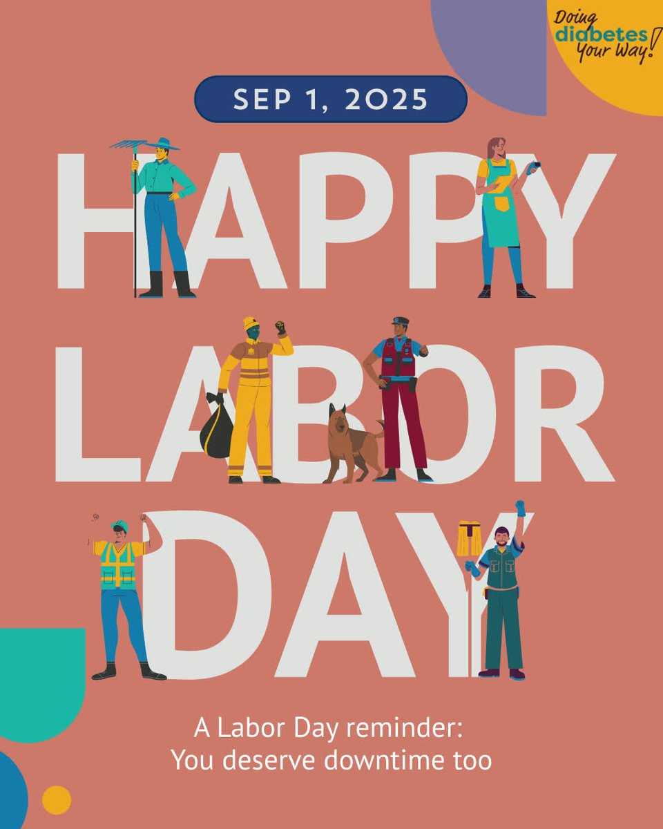Labor Day reminder: rest is productive.
Caring for your body means slowing down sometimes — and that's valid.
#LaborDay #DiabetesSupport #DoingDiabetesYourWay