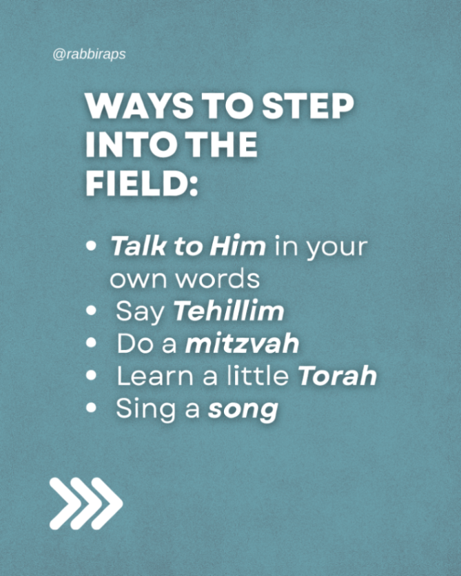 RabbiRaps's tweet photo. 🔥 If G-d Himself came to your backyard, would you step outside? That’s Elul—👑 the King is in the field, close &amp; waiting for YOU. No barriers, just heart. 🌾 Say a prayer, do a mitzvah, learn Torah. #Elul #JewishLife #Connection #KingInTheField https://t.co/TRcn73Pcr2