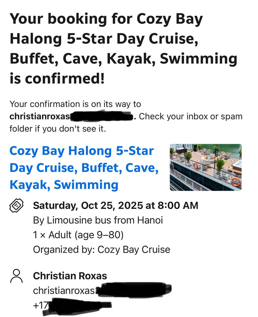 October 8-9 New Jersey to Taipei 
October 9-10 Taipei to Manila 
October 12-15 El Nido Palawan 
October 12-18 Coron Palawan 
October 22-25 Manila to Da Nang Vietnam 
October 25-27 Da Nang to Hanoi Vietnam 
October 27 Hanoi to Singapore 

Kakapagod na galaan next month