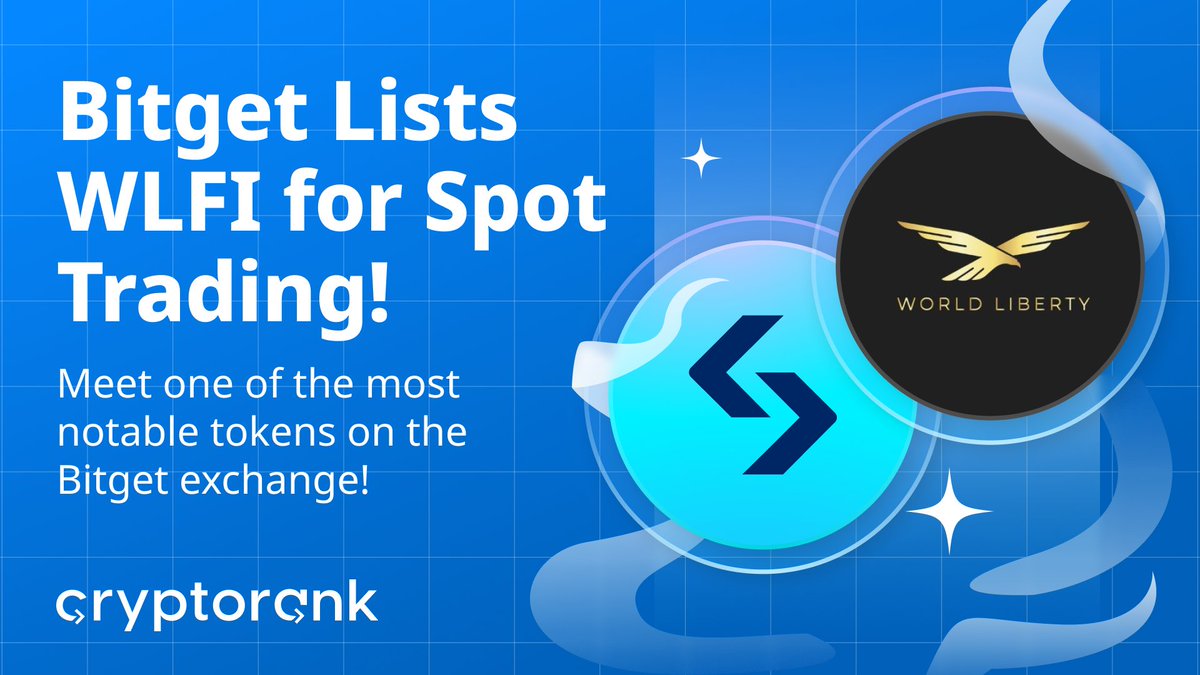 Bitget Lists World Liberty Financial (WLFI) for Spot Trading @bitgetglobal  has officially listed WLFI in the Innovation and DeFi Zone. 🔹 Trading  pairs: WLFI/USDT & WLFI/USD1 🔹 Spot trading starts: Sept 1,