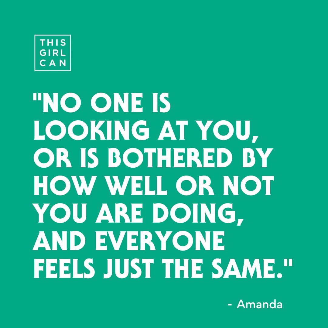 We don't know who needs to hear this but here's a reminder if you do! #ThisGirlCan