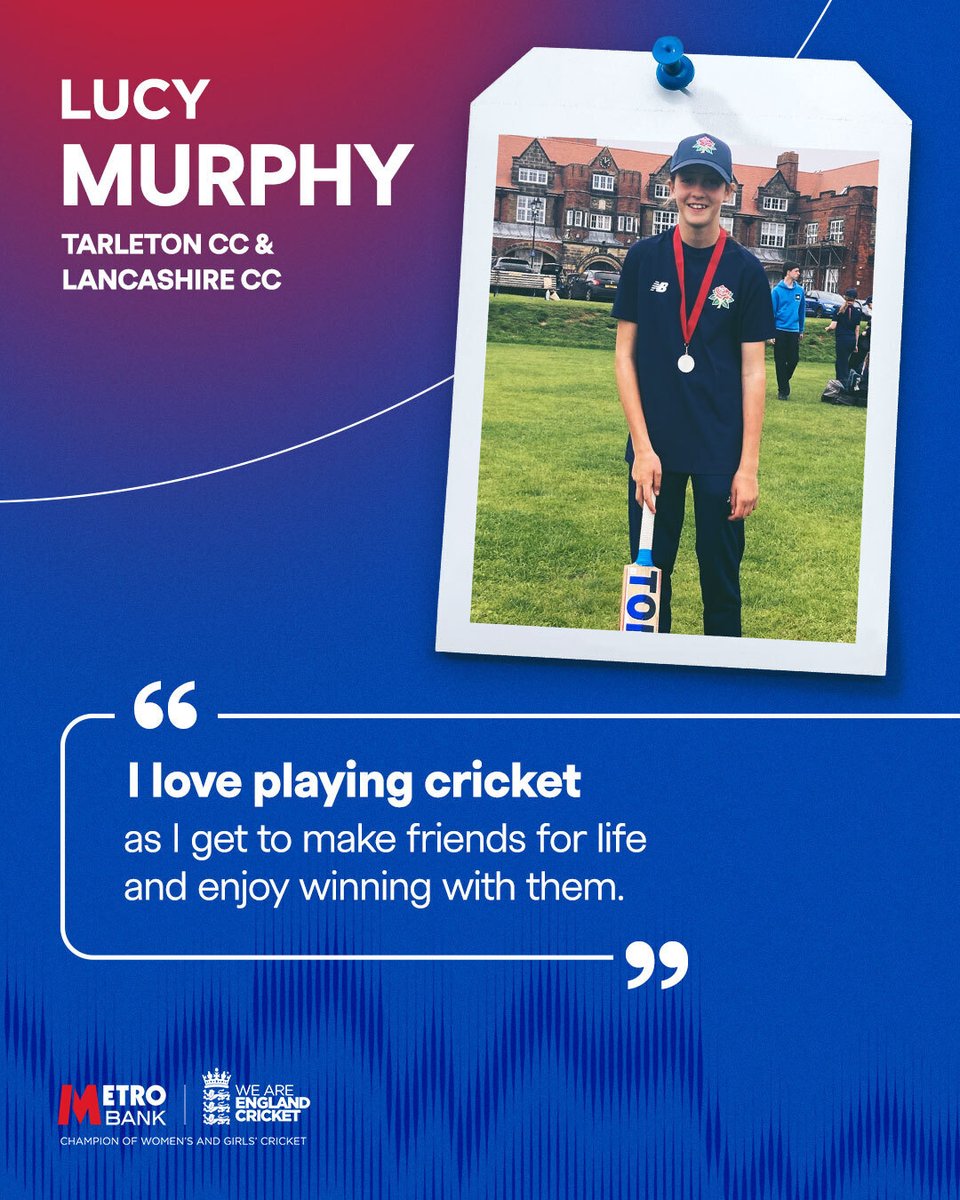 englandcricket's tweet image. Meet Lucy Murphy. A very promising young cricketer. @tarletoncc | @lancscricket