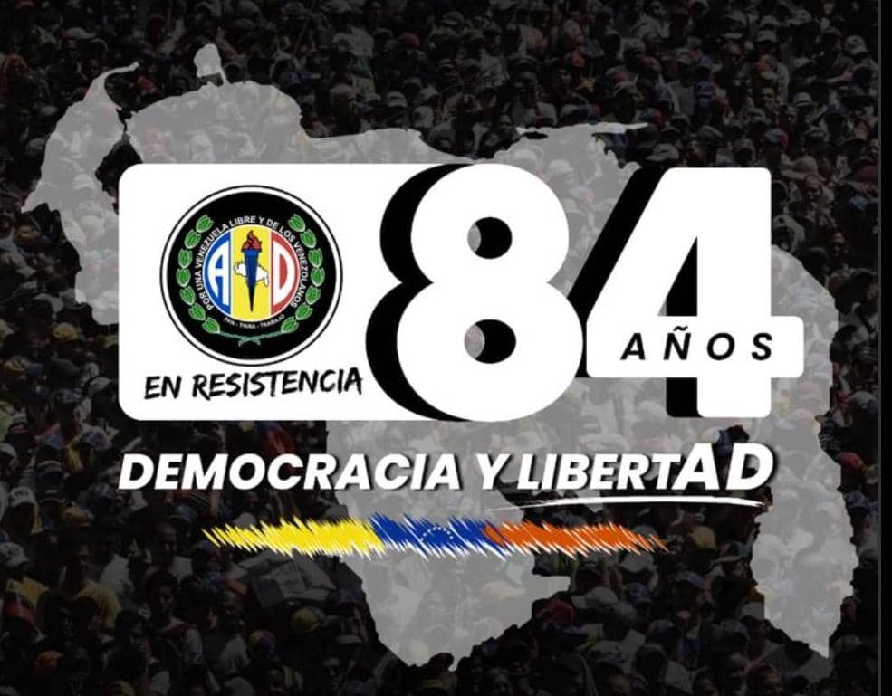 #84AñosADEnResistenciaConVzla  orgullosos de @ADemicratia <a href="/hramosallup/">Henry Ramos Allup</a> @ADOrganizacion <a href="/PieroMaroun/">Piero Maroun</a>  es un privilegio saber que Venezuela es nuestra inspiración