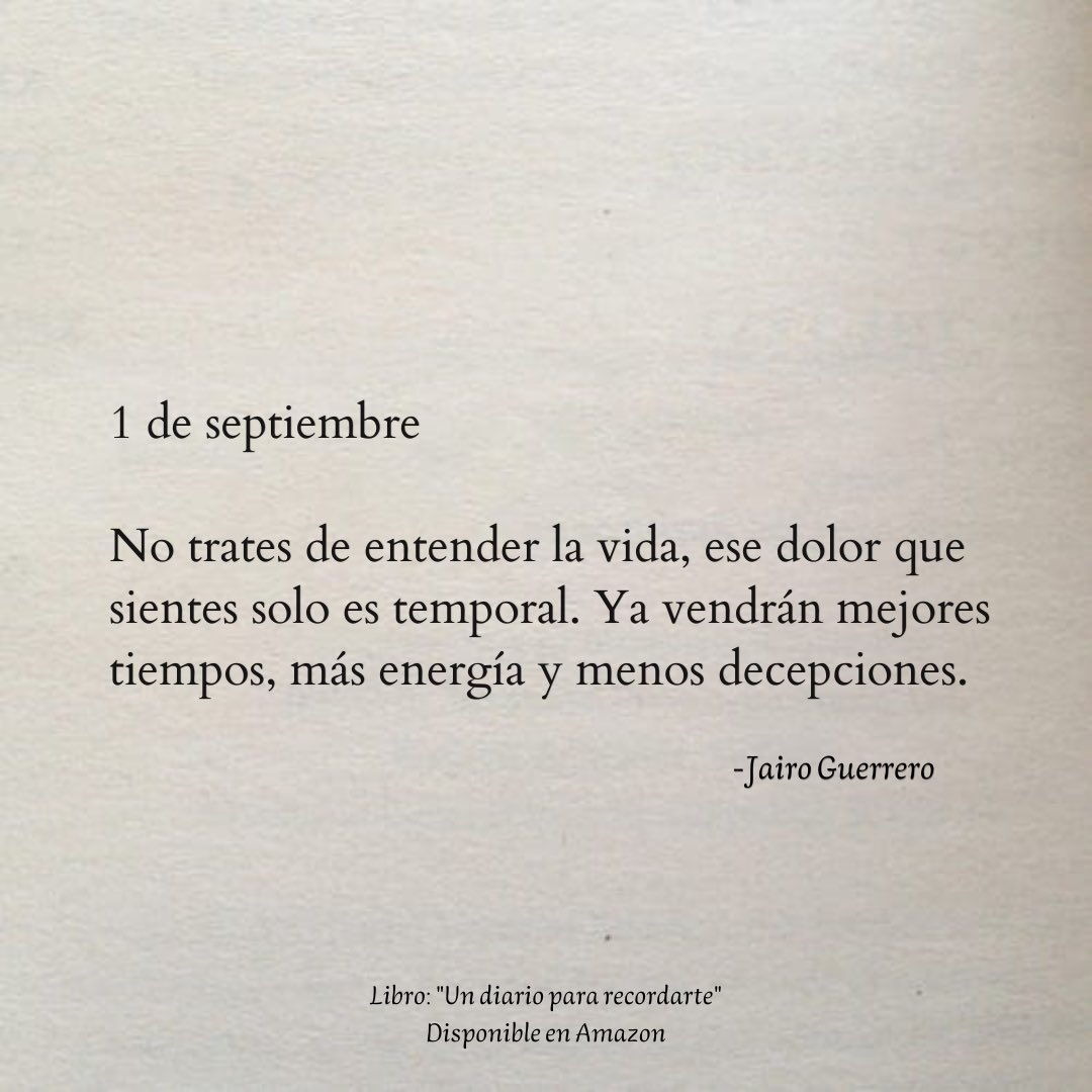 1 de septiembre. 🍂