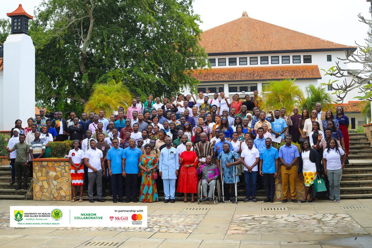 NkabomUhas's tweet photo. 🚀 The UHAS FNBSPH Nkabom team proudly joined the launch of the UG Nkabom Collaborative—a bold step toward nutritious, equitable, and sustainable food systems in Ghana. Youth-led change is here. Be part of the movement! 🌱  
#NkabomCollaborative #UGNkabom #EmpowerInnovateAchieve https://t.co/imCkvXmWhB