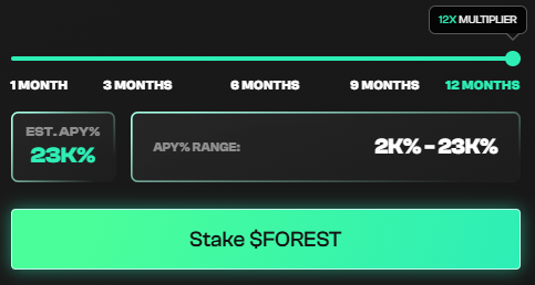$FOREST kitchen’s serving 23k% APY steaks tonight… obviously the fire could die down, NFA,  better stash some berries for the night
