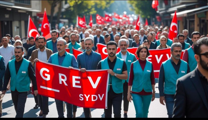 Biz emekçiyiz. Tüm emekçi işçiler gibi hakkımız olan Kçp’yi istiyoruz #SYDVdeGREVEdevam