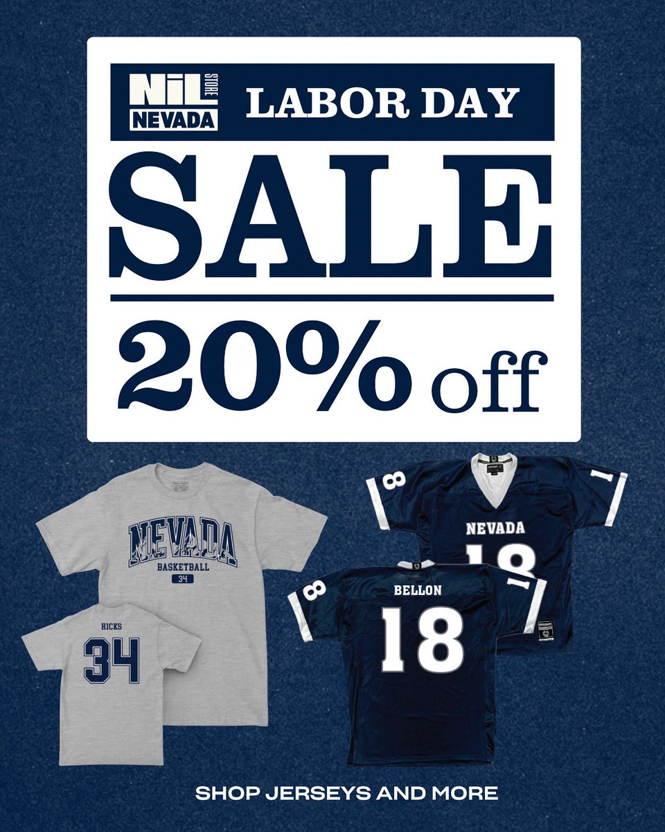 Last chance to shop our site wide Labor Day sale: nil.store/nevada