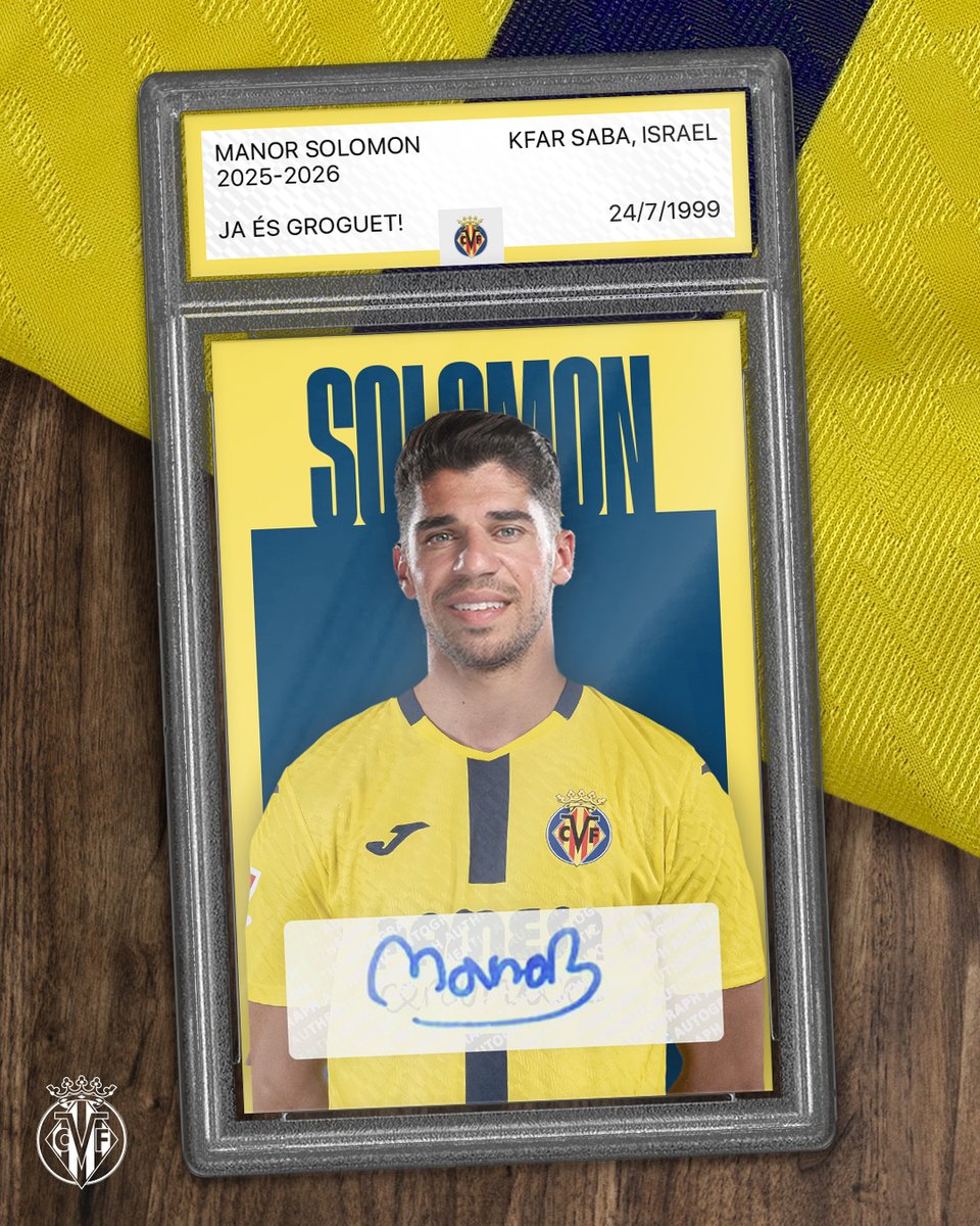 Villarreal CF Val (@villarrealcfval) on Twitter photo El Villarreal i el <a href="/SpursOfficial/">Tottenham Hotspur</a> han aconseguit un acord per la cessió del futbolista Manor Solomon, que jugarà en el quadre groguet durant la temporada 2025/26.
Benvingut, Manor! El Villarreal i el <a href="/SpursOfficial/">Tottenham Hotspur</a> han aconseguit un acord per la cessió del futbolista Manor Solomon, que jugarà en el quadre groguet durant la temporada 2025/26.
Benvingut, Manor!