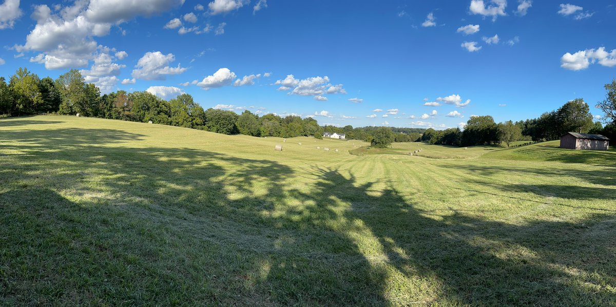 Great day to roll some bales