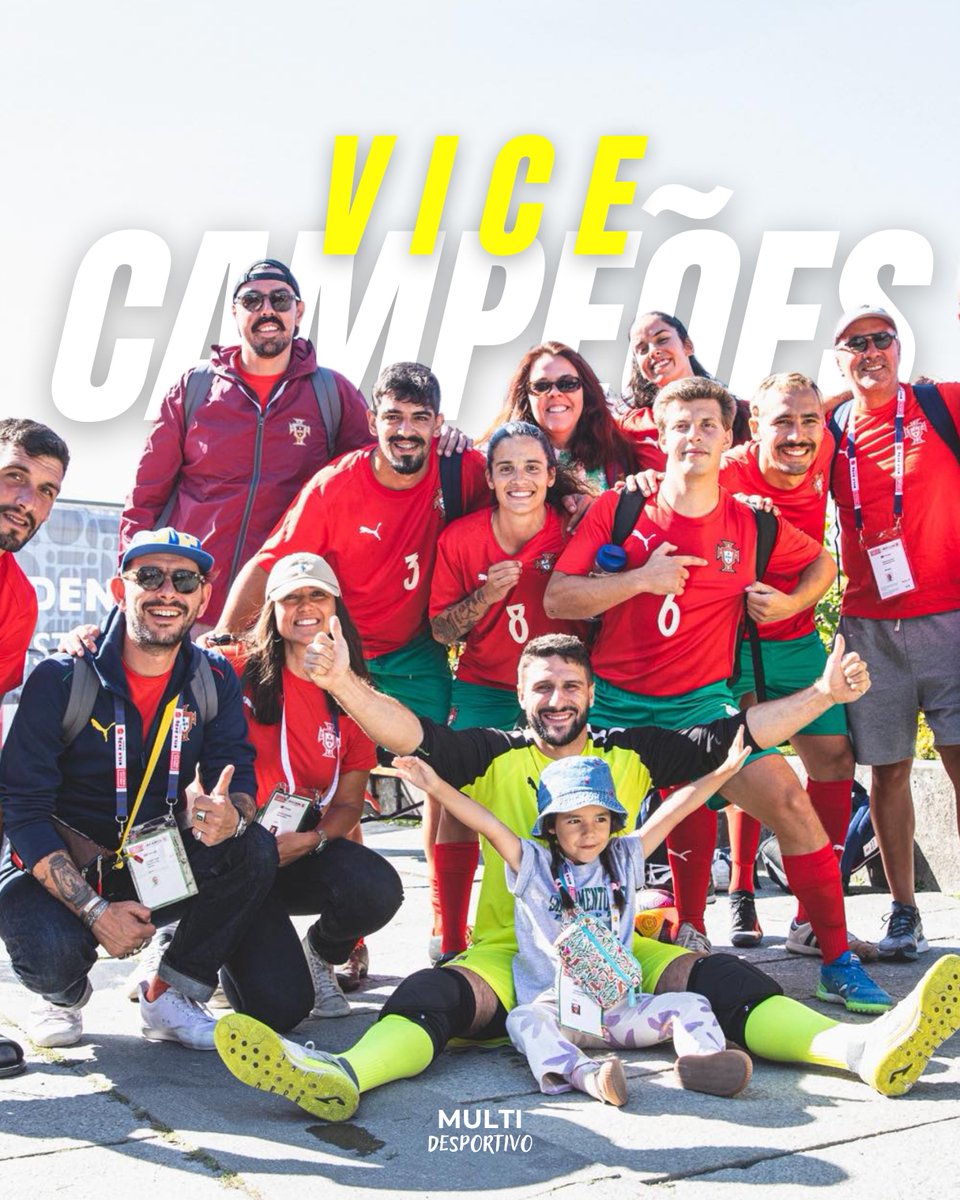 Portugal é vice-campeão do Mundo, em futebol de rua 🇵🇹

Tiago Santos foi o madeirense que fez parte da comitiva da ´nação valente´ ✨💙💛

#multidesportivo24