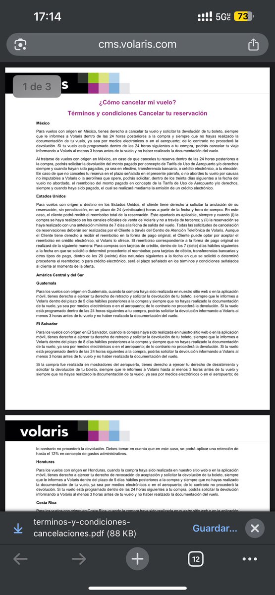 MARIA_PHERIE's tweet photo. @viajaVolaris estoy tratando de cancelar un vuelo que no tiene ni 12 horas que compré y no me deja ni la página ni la app!!! De que se trata?? Anexo prueba y sus propios términos y condiciones. No hay forma de contactarlos !!! https://t.co/Nt7ie5fMUt