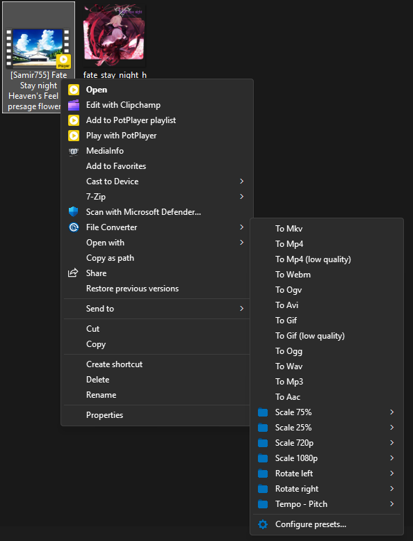 لاحظت كثير ما يعرفون عن اداة File converter 

هي اداة تثبتها وتحول لك صيغ اي ملف بالصيغة الي تبيها وفيها اعدادات وخيارات اخرى مثل الـ Scale up or Down اذا تبي ترفع او تنقص جودة الفيديو

وافضل من استخدام المواقع بشكل عام 
الاداة تحصلونها في GitHub هنا : github.com/Tichau/FileCon…