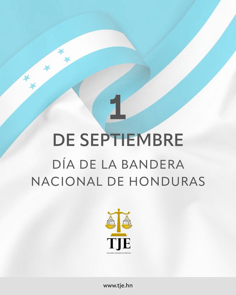 🇭🇳En el Día de la Bandera, reafirmamos nuestro compromiso con una Honduras más transparente, más cercana y mas digna. Que el azul y blanco nos guíen siempre hacia el bien común.