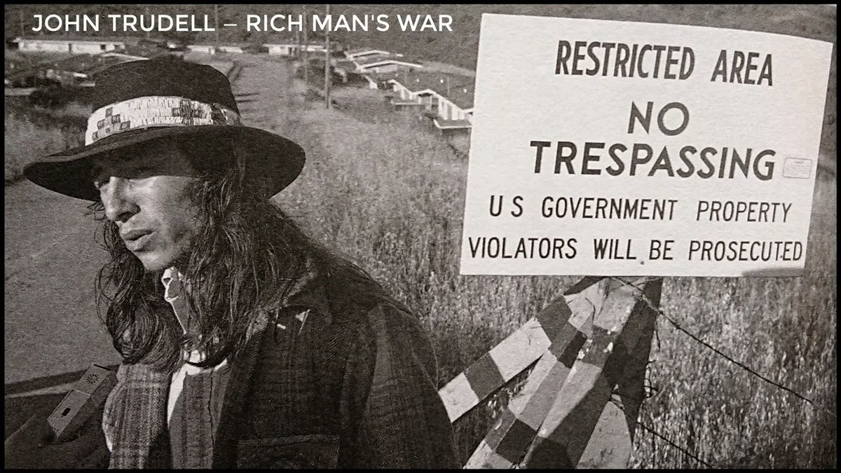 Which brings me back to John Trudell.

In his poem "Rich Man's War", Trudell wrote: "Central America bleeding/Wounds same as Palestine and Harlem/Three Mile Island and El Salvador/Pine Ridge and Belfast." He recognised in Palestine the symptoms of systemic oppression,
