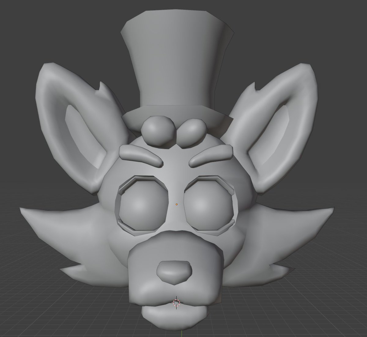 TotallyNightma1's tweet photo. First time posting here about my 3D modeling! 

This is a model of a FNAF oc I'm working on after having some practice with studying at DAE, love the expressions on this guy. 

#3Dmodel #Blender https://t.co/UqJOAU1AX9