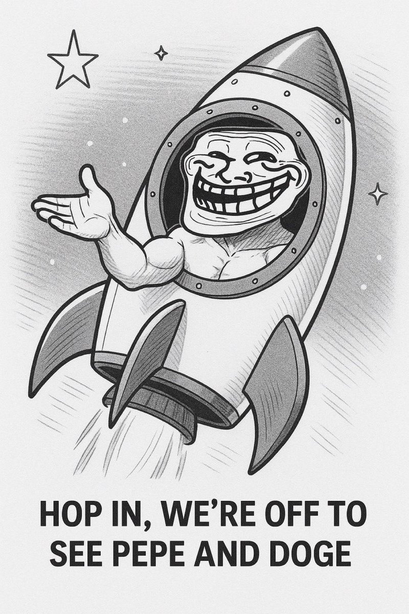 _Shadow36's tweet image. When markets are shit, we usually get one trade that becomes the consensus trade that goes on a crazy run.

Think pepe 2023

I think we replicate this with $troll

Whether macro is good or bad i think $troll can go on a crazy run at any moment.

Comfy.