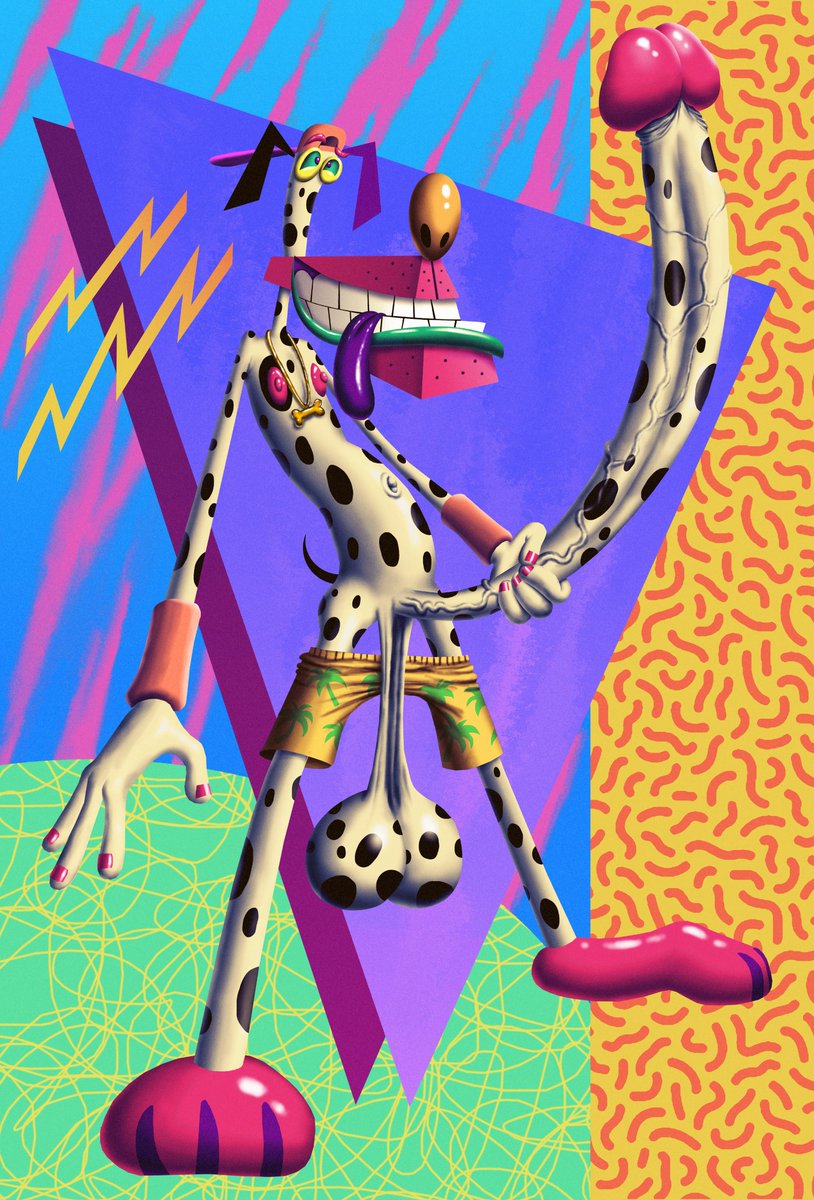 New classic 90s styled artwork of my OC Mark! A bit too late for this sort of summertime freeballing vibe art but who cares. 
Also believe it or not but it's the first time I drew him wearing any clothes ever since I first created him 2 years ago lol.