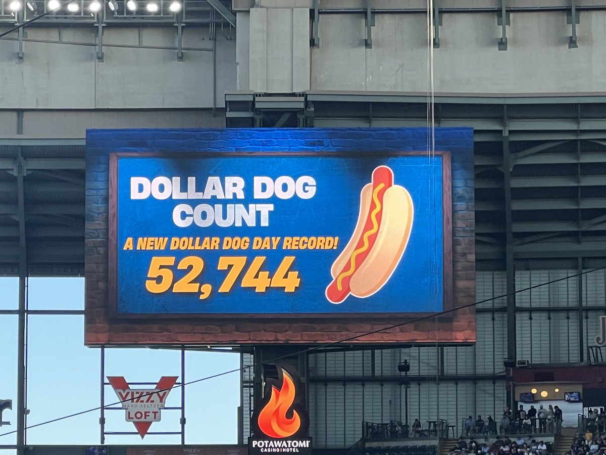They’re ALL dollar dog day records.