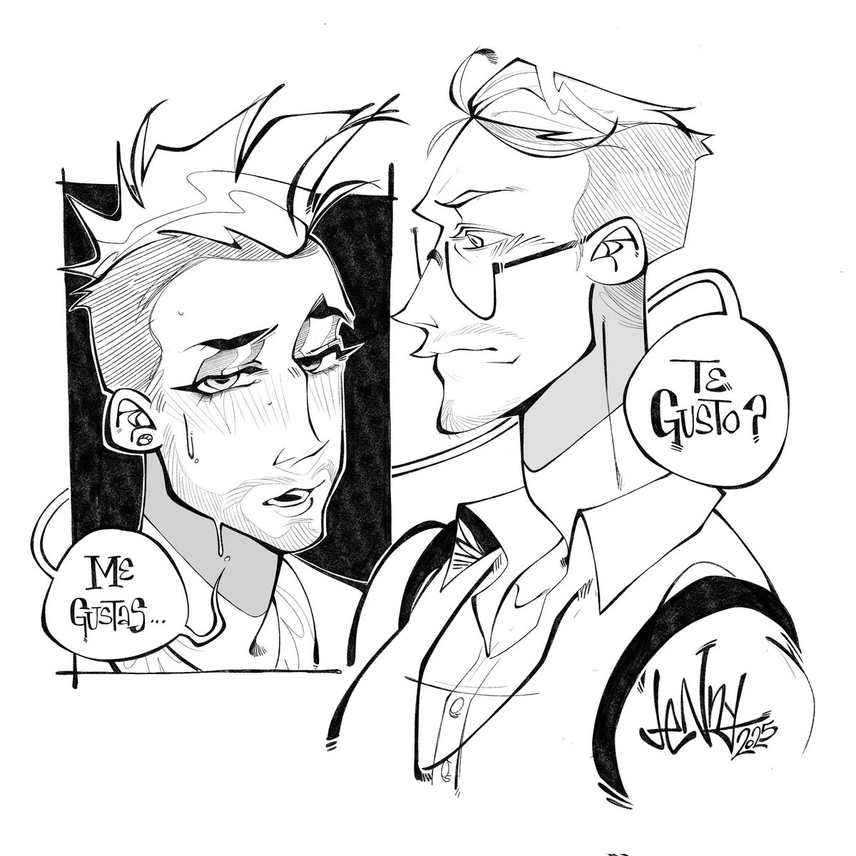 JeNny_0666's tweet image. Me gustas... ¿Te gusto?
Redraw del redraw del redraw... #Volkacio 
2025!!