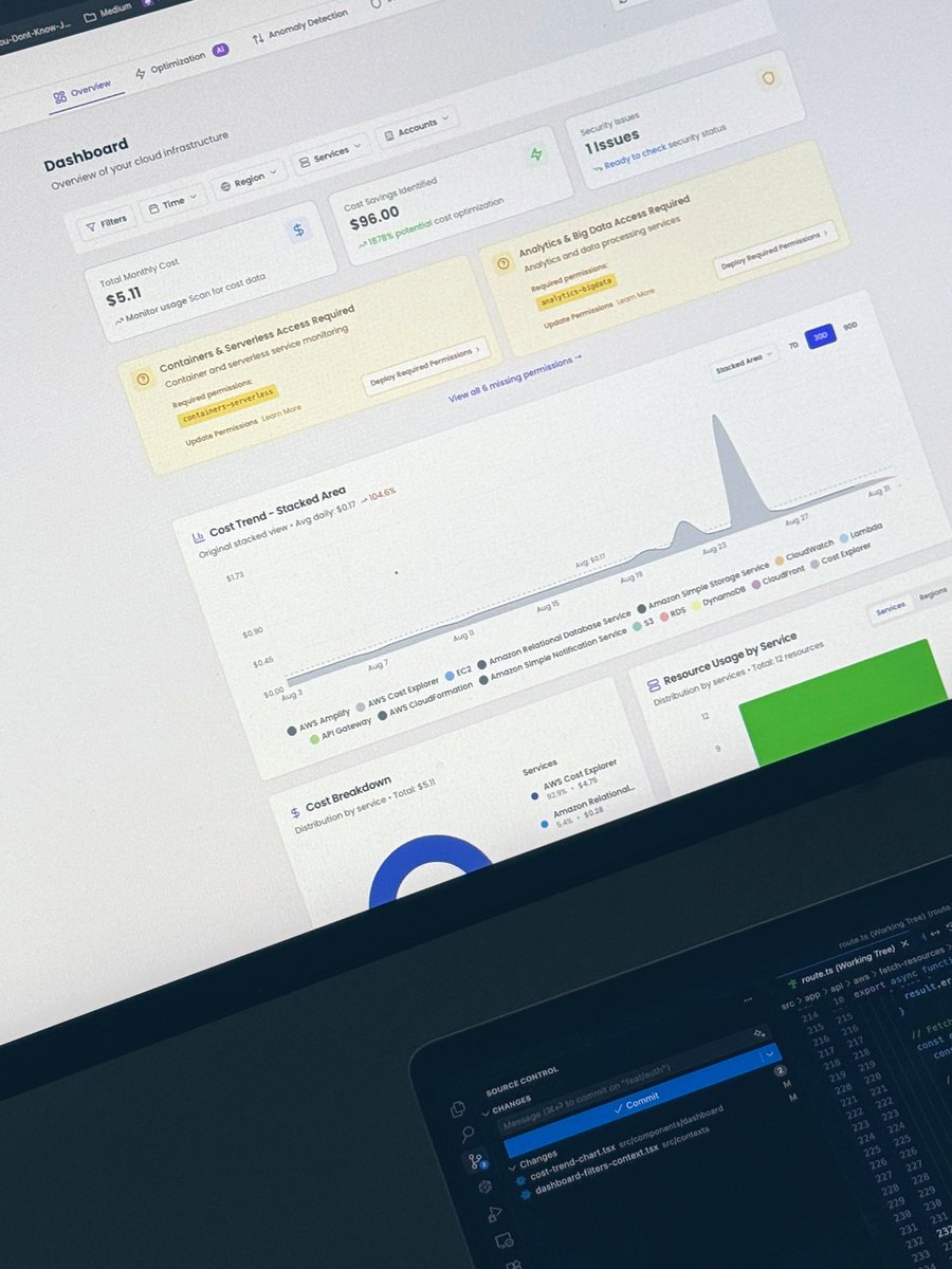 Building <a href="/fivemetricsapp/">Fivemetrics</a> 🚀

You’ll never wonder again where your AWS money goes. 

1️⃣ Instantly see the exact source of your cloud spend 💶
2️⃣ Identify wasted resources before they drain your budget 🔍
3️⃣ Optimize costs and take control of your AWS bill🚀

Join the waitlist.